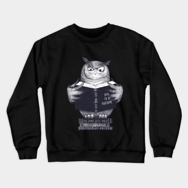 Wisdom owl Crewneck Sweatshirt by kodamorkovkart